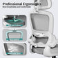 TRALT Office Chair Ergonomic Desk Chair, 330 LBS Home Mesh Office Desk Chairs with Wheels, Comfortable Gaming Chair, High Back Office Chair for Long Hours (Light Grey)