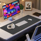 Leather Desk Pad Protector, Mouse Pad, Office Desk Mat, Non-Slip PU Leather Desk Blotter, Laptop Desk Pad, Waterproof Desk Writing Pad for Office and Home (Dark Grey, 31.5" x 15.7")