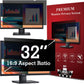 32 Inch Privacy Screen Filter for Widescreen 16:9 Monitor | Privacy Shield | Anti-Glare | Anti-Blue light Protector | Eye Protection | Computer Security Private Filter