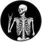 ITNRSIIET Round Mouse Pad with Stitched Edge Premium-Textured Waterproof Non-Slip Rubber Base Desktop Protection Mat Diameter 8.7 inches, Human Skeleton