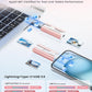 MFi Certified 512GB Flash Drive for iPhone Thumb Drive, USB Memory Stick iPhone Flash Drive Photo Stick for Photos Videos, High Speed External Storage Jump Drive for iPhone/iPad/Android/PC(Rose Pink)