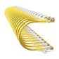 Cat6a Patch Cables 1ft (24 Pack) Slim, Cat6 Ethernet Patch Cable Pure Copper, Flexible Cat 6 Patch Cable 550MHZ 10G, Space-Saving Cat 6A Network Cables for Patch Panel, Yellow