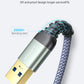 AINOPE 2 Pack USB Extensions Cable High Speed USB 3.0 Extension Cord Type A Male to Female Sturdy Braided Material Fast Data Transfer Compatible with USB Keyboard,Mouse,Flash Drive,Grey,3.3FT+6.6FT