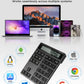 Bluetooth Number Pad, Wireless Numeric Keypad Calculator with Display, USB-C Rechargeable External 34-Keys Numpad, Financial Data Entry Keyboard for iMac, MacBook Air/Pro, PC Desktop, Laptop Notebook