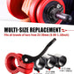 Narrow Barbell Clips 2.5cm Width for Olympic Bars, 0.9-1.18inch Adjustable Weight Clamps, Quick Release Locking Collars for Weightlifting