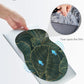 Ergonomic Mouse Pad Wrist Support, Comfortable Mouse Pad Wrist Rest, Relieve Wrist Pain Gel Mouse pad, Non-Slip Rubber Base Mousepad for Laptop, Computer(Green Leaf)