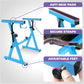 Liquid Stands Portable Heavy Duty Digital Piano Stand & Bench Set - Adjustable Keyboard Music Stand & Seat for 54-88 Key Electric Pianos (Light Blue)