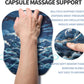 Ergonomic Raised Mouse Pad Wrist Support with Bilateral Slope Memory Foam Mousepad for Wrist Rest and Carpal Tunnel Pain Relief 11.8x7.9〃Indigo Fury Wave