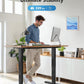 HUANUO Electric Standing Desk Frame with 3-Stage Adjustable Desk Legs, Brushless Motor, and 220 lbs Max Load, Home Office Height-Adjustable Desk Frame for Max 43.31″ x 86.61″ Desktop, Frame Only