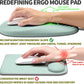 Hokafenle Ergonomic Mouse Pad Wrist Support, Terraced Slope Carpal Tunnel Wrist Pad for Mouse with Unibody Memory Foam, Wrist Rest Pain Relief Mousepad (Light Cyan, 11.8x7.9 in)
