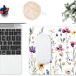 Mouse Pad, Cute Purple Wildflowers Mouse Pads for Desk, 9.5" x 7.9" Non-Slip Rubber Base Computer Mousepad with Women, Portable Square Design for Wireless Mouse and Pad Laptop Office & Travel
