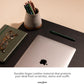 ANECDOTE Vegan Leather Desk Pad - 31.5"x17" Desk Mat for Your Office. This Quality Large Mouse Pad has Chic Elegance, Professional Look & Satisfying Touch - The Perfect Leather Mouse Pad for You!
