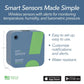 SensorPush HTP.xw Smart Temperature Sensor & Humidity Sensor - Bluetooth Thermometer, Barometer, & Hygrometer with App Monitoring - Premium Barometric Pressure Gauge, Temperature and Humidity Monitor