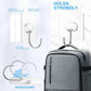 Large Adhesive Hooks for Hanging Heavy Duty Wall Hooks Self Adhesive Towel Coat Hooks Waterproof Transparent Hook for Bathroom Shower Kitchen Keys Door Outdoor Home Improvement Utility Hook 8 Pack