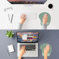 ITNRSIIET Ergonomic Mouse Pad, Cushioned Gel Wrist Rest, Non-Slip Base, Smooth Surface, Compatible with All Mice for Office & Gaming, Desk Accessory, 9.5 x 8.2 inch, Sage Mint Gradient