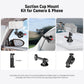 NEEWER 3" Suction Cup Mount with Phone Holder Action Camera Adapter Compatible with iPhone GoPro DJI Insta360, Ball Head Magic Arm Cleaning Cloth Quick Release Car Mount for POV Video Recording, CA104