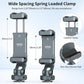 VRIG PH-18 Metal Phone Tripod Mount with Cold Shoe & 1/4"-20 Screw Holes, 360° Rotation Horizontal & Vertical Shooting, Adjustable Angle Smartphone Holder Tripod Adapter for iPhone, for Samsung