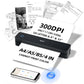 iDPRT Portable-Printer Wireless for Travel, 300DPI Inkless-Thermal-Small-Printer for Home Use, Office, Vehicles, Mobile Bluetooth Printers Supports 8.5" x 11" US Letter&A4&A5 Size, for Phone & PC