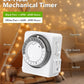 HBN Outlet Timer for Electrical Outlets Indoor, 24 Hour Mechanical Light Timers for Lamps, Dual 3-Prong Plug-in Outlets, 15-Minute Intervals, Heavy Duty Daily Cycle, 1 Pack