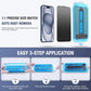 2-Pack Matte Privacy Screen Protector for iPhone Air 6.5-inch, 9H Tempered Glass, Full Coverage, Anti-Fingerprint, Auto Dust-Elimination, No Bubble, Easy Installation