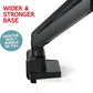 Dual Monitor Stand, Dual Monitor Arm, Dual Monitor Mount vesa Mount, up to 32 inch Monitor Desk Mount, soporte Monitor arms & Monitor Stands for 2 Monitors, Dual Monitor Riser Stand