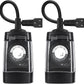 G-ELEK Outdoor Timer Outlet Waterproof, 24 Hour Outdoor Light Timer, Timers for Electrical Outlets, Ideal for Pool Pump, Christmas Lights, Heavy Duty, 1 Grounded, CSA Listed, 2 Pack