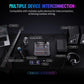 Professional DJ Audio Mixer - NEW BAXS 6 Channel DJ Bluetooth Controller Sound Mixer,USB Interface,6 XLR Mic/Line Input,AUX,FX Processor MP3 Player,+48V Phantom For Karaoke Studio Streaming Recording