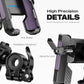 New Upgraded Bike Phone Mount Holder Two Connectors Quickly Lock and Release,360°Rotatable Bicycle Motorcycle Scooter Accessories Handlebar Phone Clip Suitable for 4.0"-7.0" Smartphone (Purple)