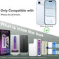 Matte Privacy Screen Protector for iPhone Air 6.5-Inch, Auto Dust Removal, 9H Anti-Spy Tempered Glass Film, Full Cover, Anti-Fingerprint, Easy Installation, 2 Pack