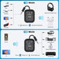 YMOO Bluetooth 5.4 Transmitter Receiver for Airplane, Wireless Bluetooth Adapter Travel Essentials, Supports to 2 Headphones, 25H Playtime, 2-in-1 Adapter with LED Display for TVs Gym Car Home