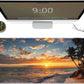 Galdas Gaming Mouse Pad XXL XL Large Mouse Pad Mat Long Extended Mousepad Desk Pad Non-Slip Rubber Mice Pads Stitched Edges Thin Pad (31.5x11.8x0.12 Inch)-Sunset Beach
