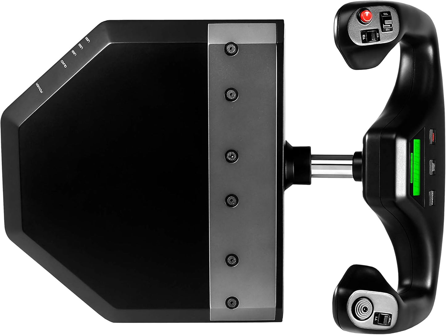 Logitech G PRO Flight Yoke System, Professional Simulation Yoke and Throttle Quadrant, 3 Modes, 75 Programmable Controls, Configurable Knobs, Steel Shaft, USB, PC - Black