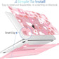 MEEgoodo Case for MacBook Pro 13 inch Case 2022 2021 2020 New A2338 M2/M1 A2251 A2289, Laptop Hard Shell with Keyboard & Camera Cover Compatible with 13 inch MacBook Pro, Pink Hearts & Dots