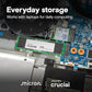 Crucial E100 2TB M.2 NVMe PCIe Gen4 Internal SSD, Up to 5,000MB/s, Laptop & Desktop Compatible - CT2000E100SSD8