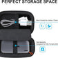 Lacdo Hard Carrying Case for SSK Portable SSD External Solid State Drives 250GB 500GB 1TB 2TB 4TB SSD External Hard Drive USB 3.2 Gen2 Hard EVA Shockproof Protective Storage Travel Bag, Black