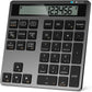 Rechargeable Wireless Number Pad for Laptop, 34 Keys Numeric Keypad with Dual Bluetooth & Display, 2-in-1 Numpad and Calculator, Slim Portable Number Pad Keyboard for Windows, Mac, PC, Tablet