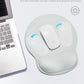 Ergonomic Mouse Pad Wrist Support, Comfortable Mouse Pad Wrist Rest, Relieve Wrist Pain Gel Mouse pad, Non-Slip Rubber Base Mousepad for Laptop, Computer, Prefect for Office(Light Gray
