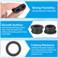 PATIKIL 24mm / 15/16 Inch Drill Hole,3/4 Inch ID Rubber Grommets, 3Pcs Top Hat Grommet for Wiring Eyelet Ring Gasket Automotive Firewall Cable Hole Plugs Wires Protection, Black