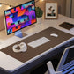 Leather Desk Pad & Protector, Mouse Pad & Office Mat - Non-Slip PU Leather Desk Blotter & Laptop Pad - Waterproof Writing Pad for Office & Home (Dark Khaki, 31.5" x 15.7")