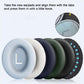Replacement Ear Pads for Bose QuietComfort 45 (QC45)/QuietComfort SE (QC SE)/Quiet Comfort Headphones, Ear Cushions, Headset Earpads, Ear Cups Cover with Soft Protein Leather (White)