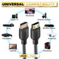 PowerBear 4K HDMI Cable 3 ft | High Speed Hdmi Cables, Braided Nylon & Gold Connectors, 4K @ 60Hz, Ultra HD, 2K, 1080P, ARC & CL3 Rated | for Laptop, Monitor, PS5, PS4, Xbox One, Fire TV, & More