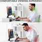 TAVR Furniture Dual Monitor Stand Riser, Computer Monitor Stands for 2 Monitors, Extra Long Multifunctional Desktop Organizer Riser for Computer, Laptop, PC, Printer, TV, Max 43.3" Length, White