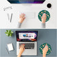 ITNRSIIET Mouse Pad Non-Slip Rubber Base Smooth Surface Stitched Edges Waterproof Durable Compatible with All Mice for Office & Gaming, Desk Accessory, Diameter 8.7 inch, VintageBloom