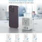 Multi Plug Outlet Splitter with USB, TESSAN 4 Electrical Outlet Extender Surge Protector with 3 USB Wall Charger Blocks, Multiple Plug Expander Box for Home Office Dorm Room Essentials