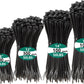 800 PCS Black Zip Ties Assorted Sizes 8+12+14+18 Inch Self-locking Nylon Cable ties Heavy Duty Outdoor, UV Resistant Wire Straps for Home Office Garden Workshop Indoor Outdoor Fence