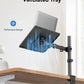 HUANUO Laptop Desk Mount - 17' to 32' Monitor Arm, Ventilated Tray, Fully Adjustable with Tilt, Swivel & Rotation, Holds up to 22 lbs