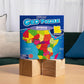 Geotoys GeoPuzzle, Africa and Middle East Shaped Jigsaw Puzzle, 65 Pc Geography Puzzle, Map Puzzle - Jigsaw Puzzles for Kids Ages 6-9 Years Old
