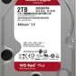 Western Digital 2TB WD Red Plus NAS Internal Hard Drive HDD - 5400 RPM, SATA 6 Gb/s, CMR, 64 MB Cache, 3.5" - WD20EFRX