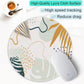 ITNRSIIET Round Mouse Pad with Stitched Edge Premium-Textured Waterproof Non-Slip Rubber Base Desktop Protection Mat Diameter 8.7 inches, Tropical Plants