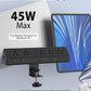 45W Fast Charging Station,Desk Clamp Power Strip,4 PD USB-C Ports,5 AC Outlets,Surge Protector Power Strip, 14AWG Heavy Duty Cord, Fits 1.9" Tabletop Edge (Black, 10 FT Cable)